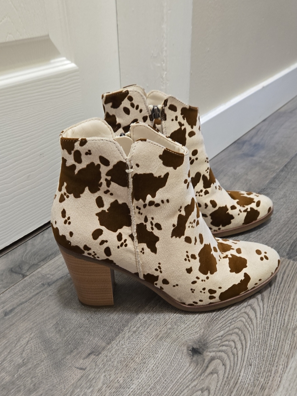 Maurices Animal Print Ankle Boots